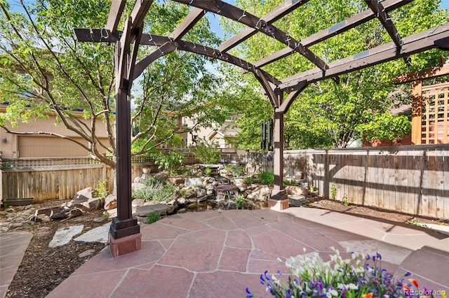 8029 E 23rd Ave, Denver, CO 80238 - fenced backyard featuring a pergola and a patio