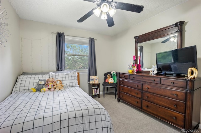 5552 S Lisbon Ln, Centennial, CO 80015 - bedroom with light carpet and ceiling fan