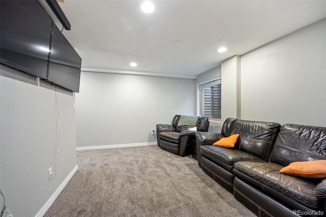 5552 S Lisbon Ln, Centennial, CO 80015 - carpeted living room with recessed lighting