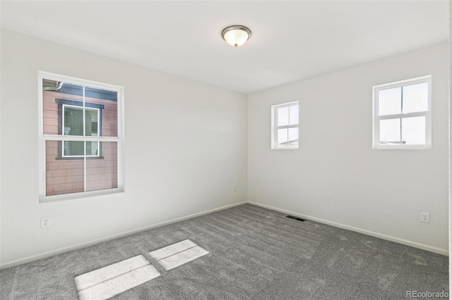 view of carpeted empty room