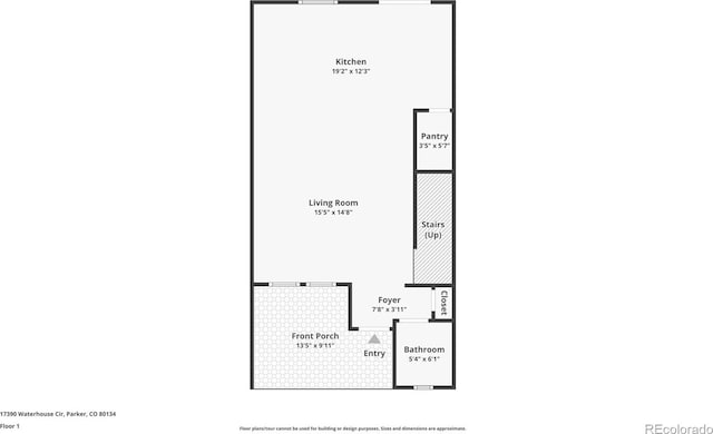 17390 Waterhouse Cir Unit B, Parker, CO 80134 - view of floor plan / room layout
