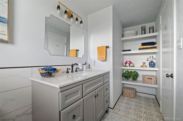 6854 S Willow St, Centennial, CO 80112 - bathroom with vanity and tile patterned floors