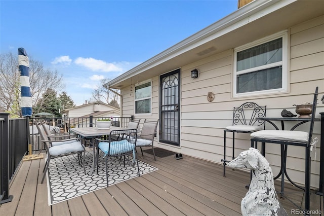 6854 S Willow St, Centennial, CO 80112 - deck with outdoor dining space
