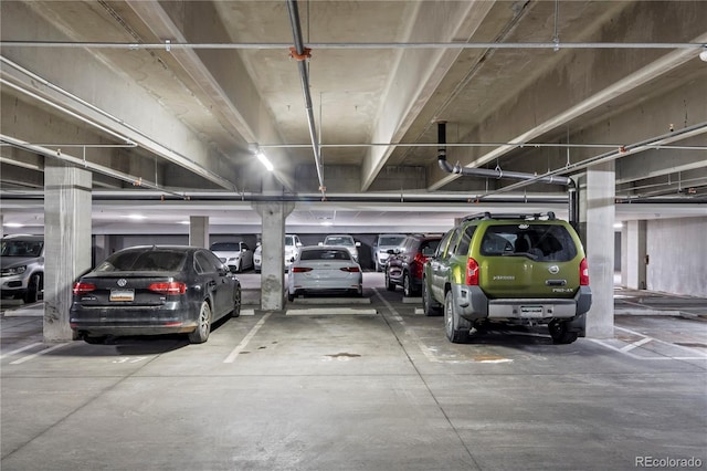 view of parking deck
