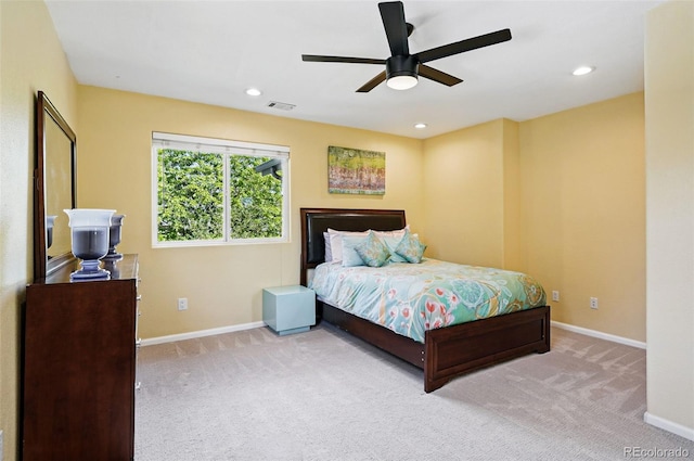 751 Poplar St, Denver, CO 80220 - carpeted bedroom with ceiling fan and recessed lighting