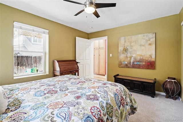 751 Poplar St, Denver, CO 80220 - carpeted bedroom with a ceiling fan and baseboards