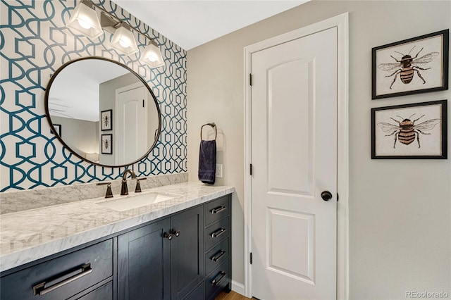 bathroom with vanity