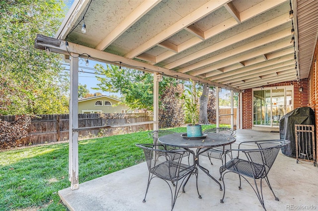 view of patio / terrace featuring area for grilling