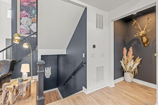 interior space featuring hardwood / wood-style flooring