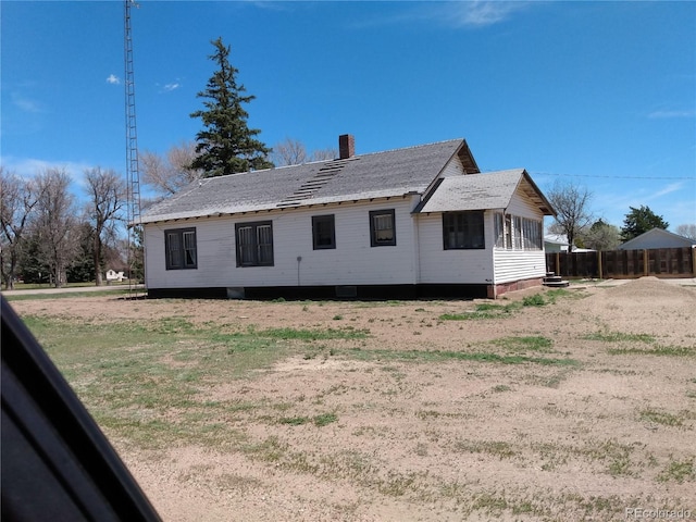 view of side of property