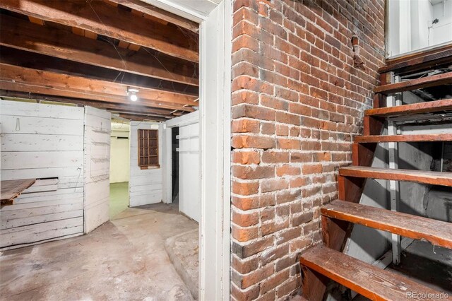 130 S Humboldt St, Denver, CO 80209 - basement with brick wall