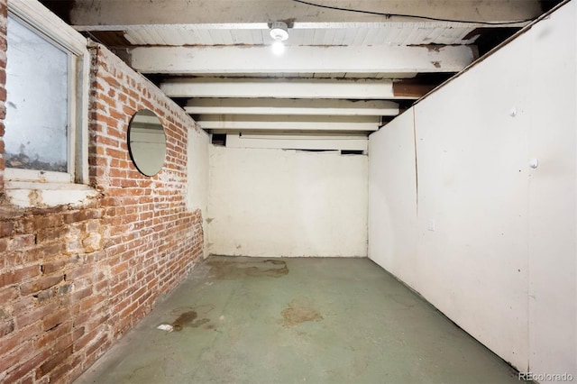 130 S Humboldt St, Denver, CO 80209 - basement featuring brick wall