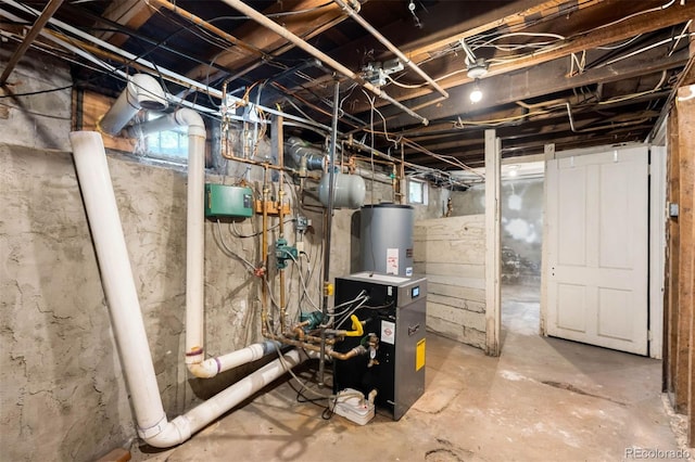 130 S Humboldt St, Denver, CO 80209 - utility room featuring water heater and a heating unit
