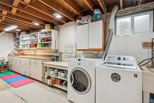 6410 Independence Way, Arvada, CO 80004 - washroom with cabinet space and separate washer and dryer