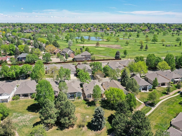 946 Champion Cir, Longmont, CO 80503 - aerial view of residential area featuring a nearby body of water and a golf course