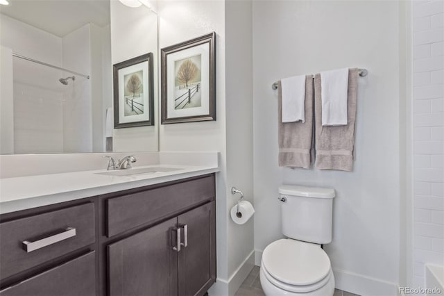 2080 Alcott Way, Broomfield, CO 80023 - bathroom featuring vanity, toilet, and baseboards