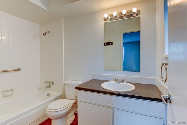3855 S Monaco St Unit 177, Denver, CO 80237 - full bathroom featuring toilet, vanity, and shower / washtub combination