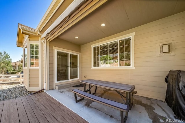 5865 Clover Ridge Cir, Castle Rock, CO 80104 - deck featuring a patio area