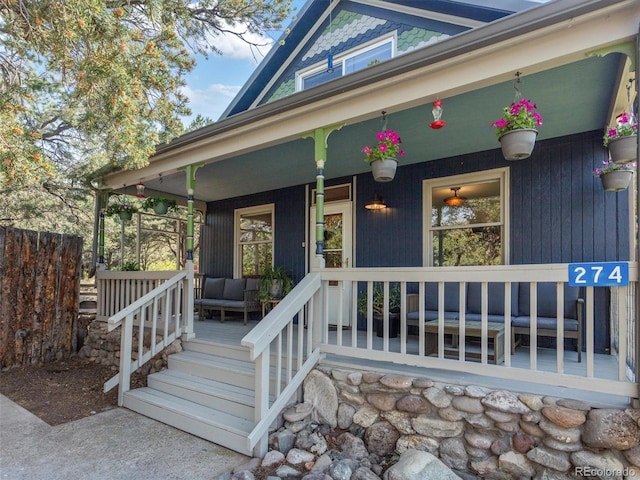 274 N Willow St, Crestone, CO 81131 - entrance to property featuring covered porch