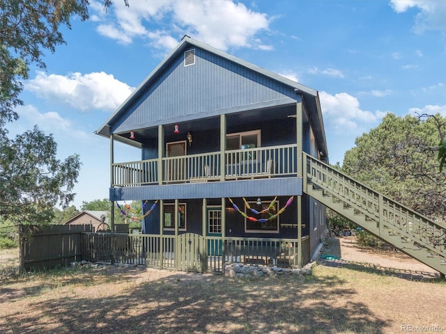 274 N Willow St, Crestone, CO 81131 - view of front of home with stairway