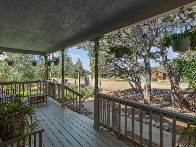 274 N Willow St, Crestone, CO 81131 - view of wooden terrace