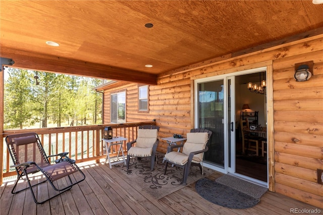 874 Hackamore Dr, Florissant, CO 80816 - view of deck