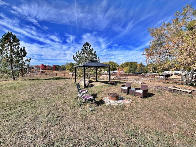 371 S Estes St Unit 10, Lakewood, CO 80226 - view of yard featuring a gazebo