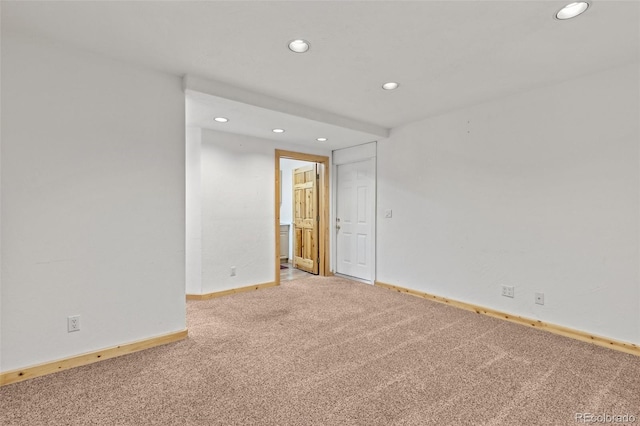 11 Hackamore Rd Unit B, Edwards, CO 81632 - empty room with recessed lighting, light colored carpet, and baseboards