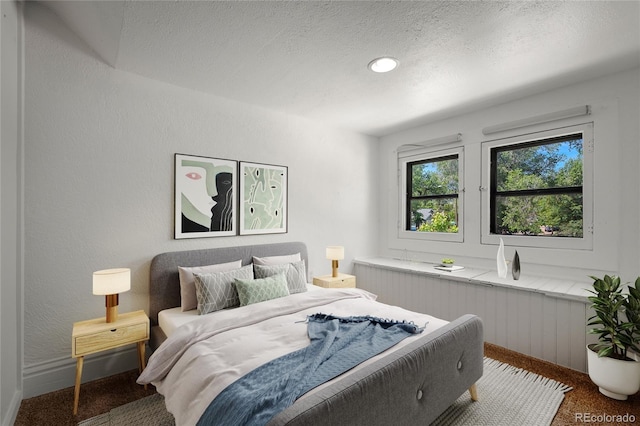 502 E San Miguel St, Colorado Springs, CO 80903 - bedroom featuring carpet floors and a textured ceiling