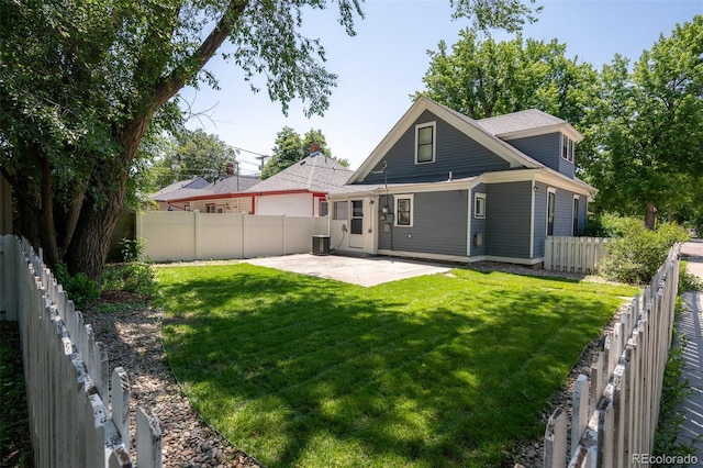 502 E San Miguel St, Colorado Springs, CO 80903 - rear view of property with a patio and a fenced backyard