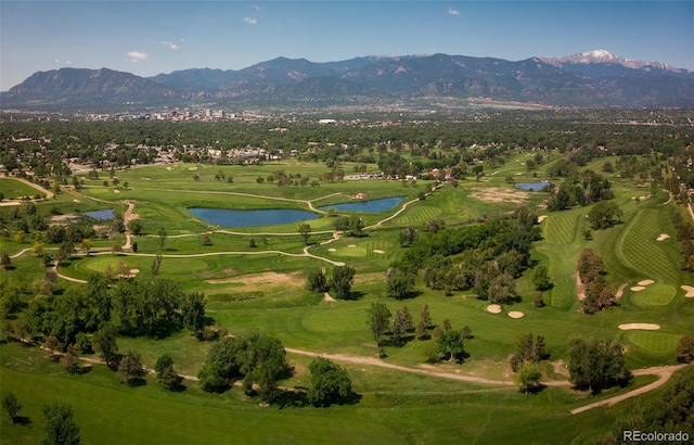 502 E San Miguel St, Colorado Springs, CO 80903 - aerial view of property's location with a water and mountain view and a golf club