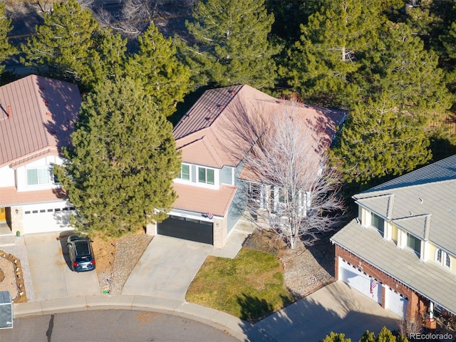 birds eye view of property