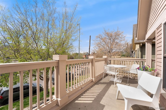 view of balcony