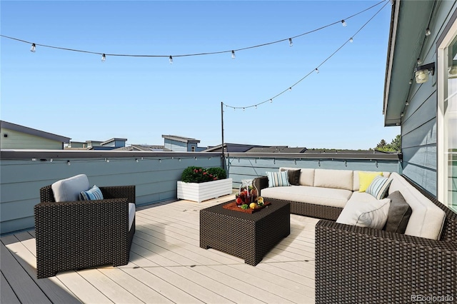 6791 Navajo Ct, Denver, CO 80221 - deck with an outdoor hangout area
