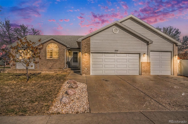 ranch-style house with a garage