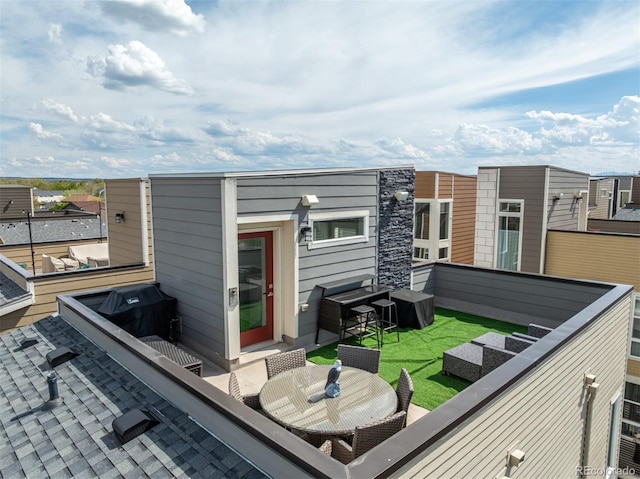 15843 E Broncos Pl, Englewood, CO 80112 - rear view of house with a balcony