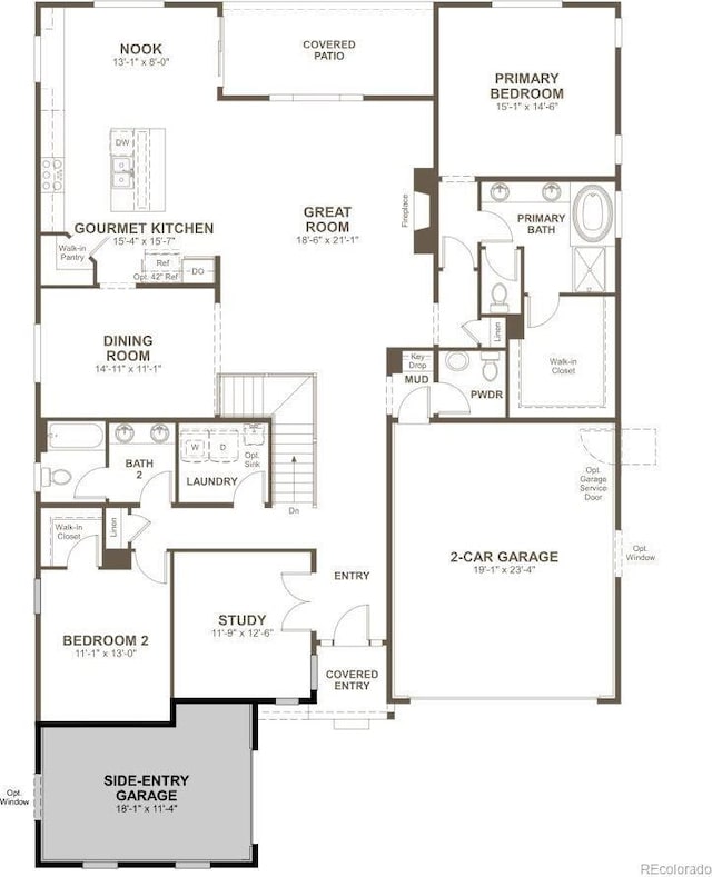 2610 Bitterroot Pl, Highlands Ranch, CO 80129 - view of property floor plan