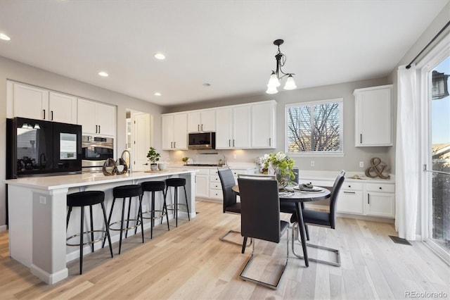 kitchen with white cabinetry