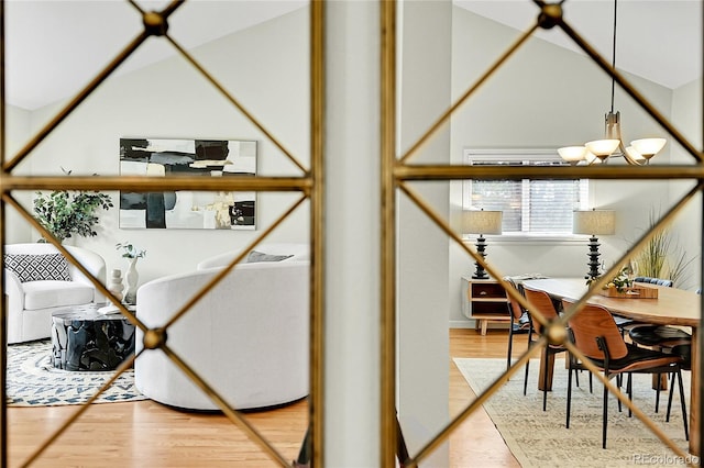 detailed view of wood finished floors