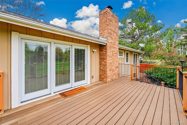 view of wooden terrace