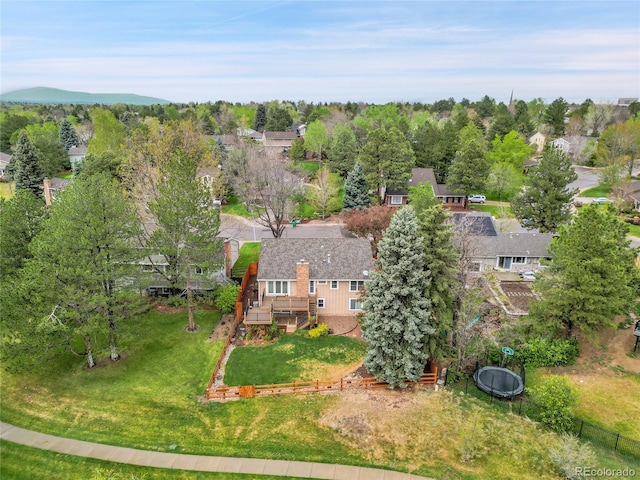 aerial view of property and surrounding area