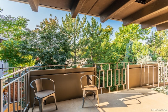 view of balcony