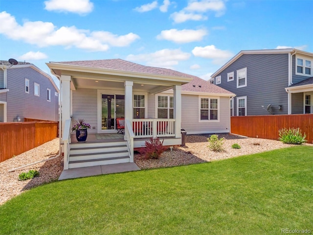 6174 Flattop St, Golden, CO 80403 - back of house with a porch and a shingled roof
