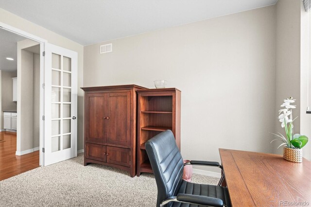 6174 Flattop St, Golden, CO 80403 - office area featuring baseboards and light carpet