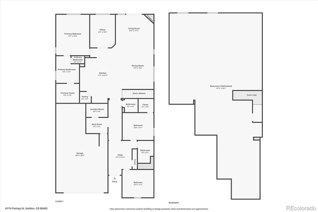 6174 Flattop St, Golden, CO 80403 - home floor plan
