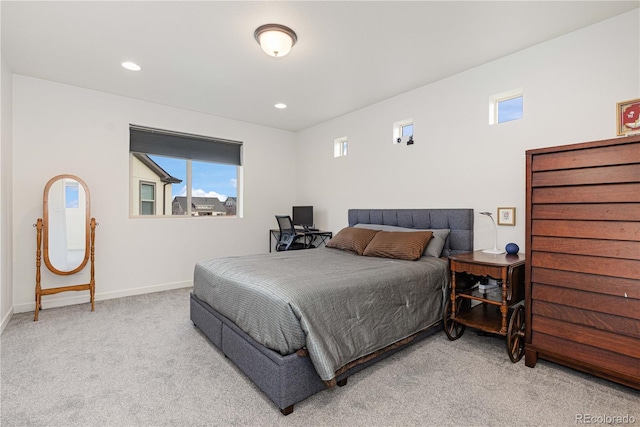 bedroom with carpet flooring