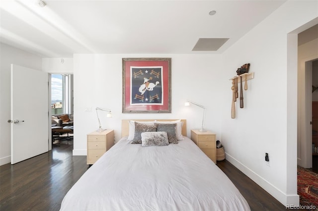 55 W 12th Ave Unit 608, Denver, CO 80204 - bedroom featuring dark wood-style flooring
