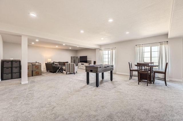 21855 E Idyllwilde Dr, Parker, CO 80138 - recreation room with recessed lighting and carpet flooring