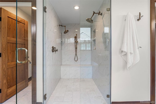 bathroom with walk in shower