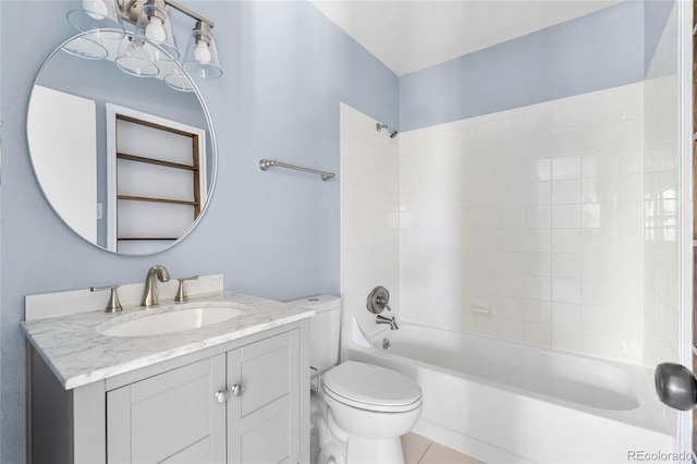 1740 S Ammons St Unit C, Lakewood, CO 80232 - full bath with toilet, vanity, and tub / shower combination